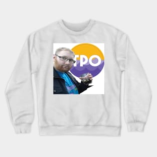 ugly fat guy in front of circle Crewneck Sweatshirt